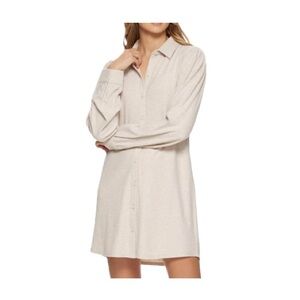 Flag & Anthem Lynden Soft Flannel Button-Front Long Sleeve Dress